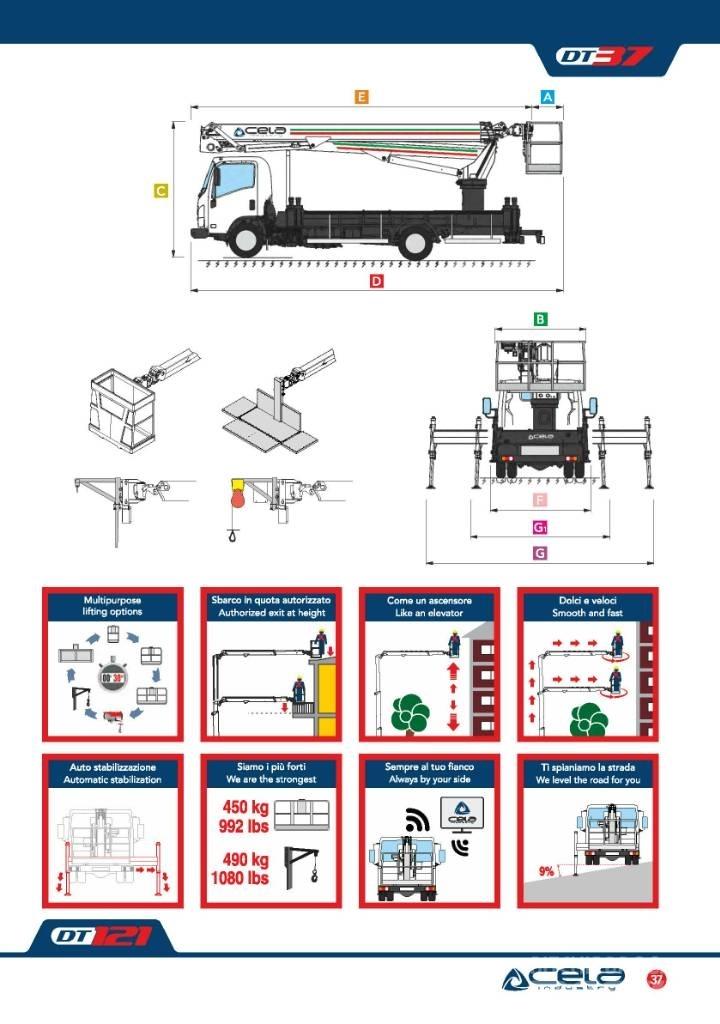 Cela Truck DT37 Truck mounted platforms