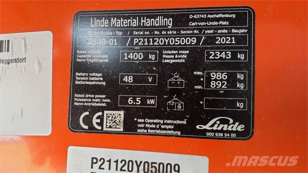 Linde R14B Reach truck