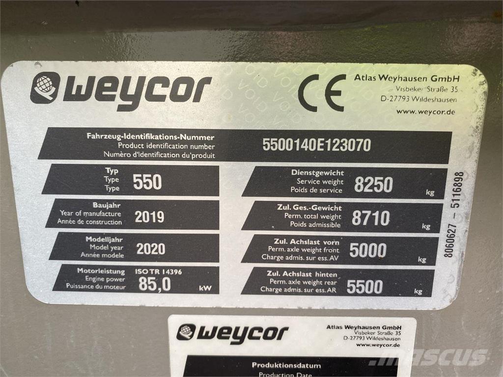 Weycor AR550 HS Multi-purpose loaders