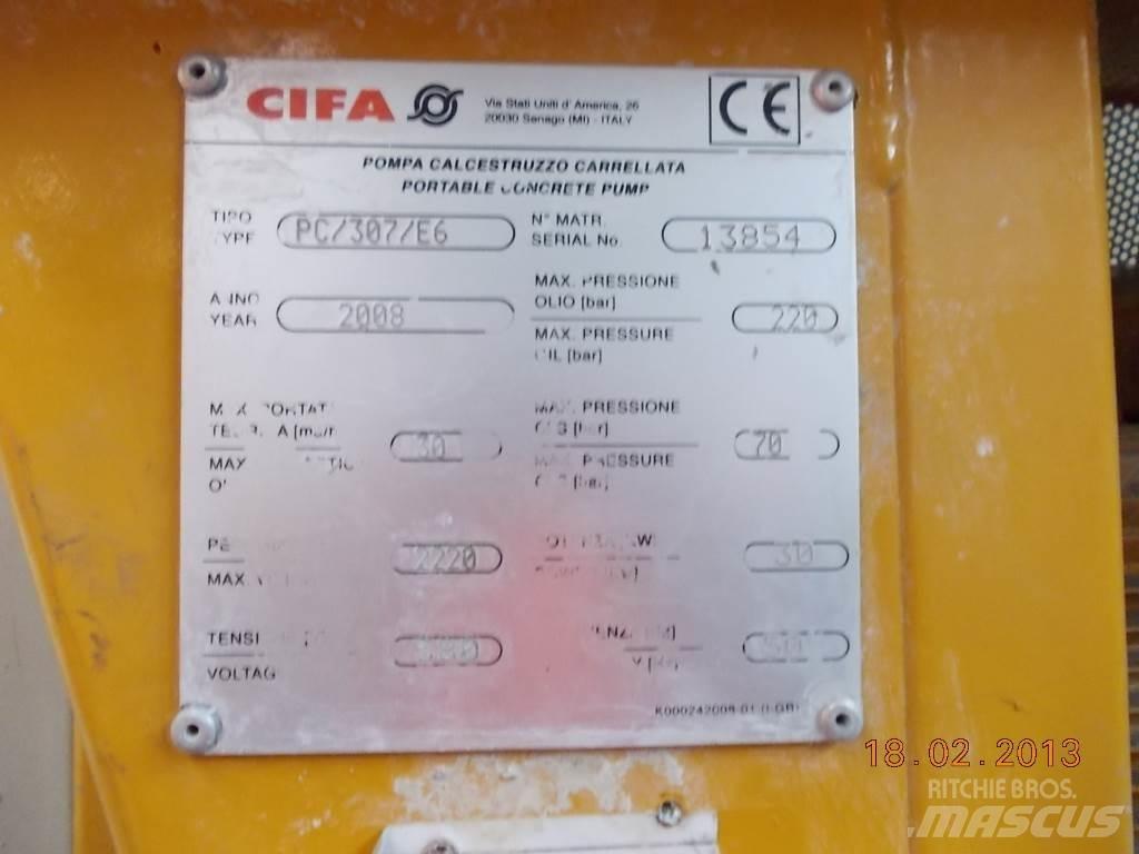 Cifa PC 307 E6 Concrete pumps