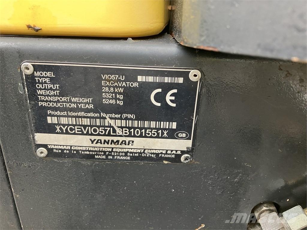 Yanmar Vio 57 U Mini excavators < 7t (Mini diggers)