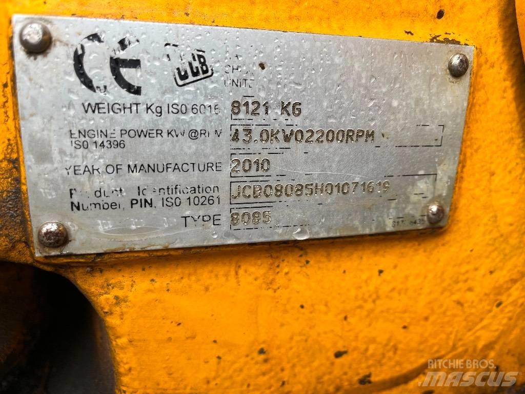 JCB 8085 ECO Mini excavators  7t - 12t