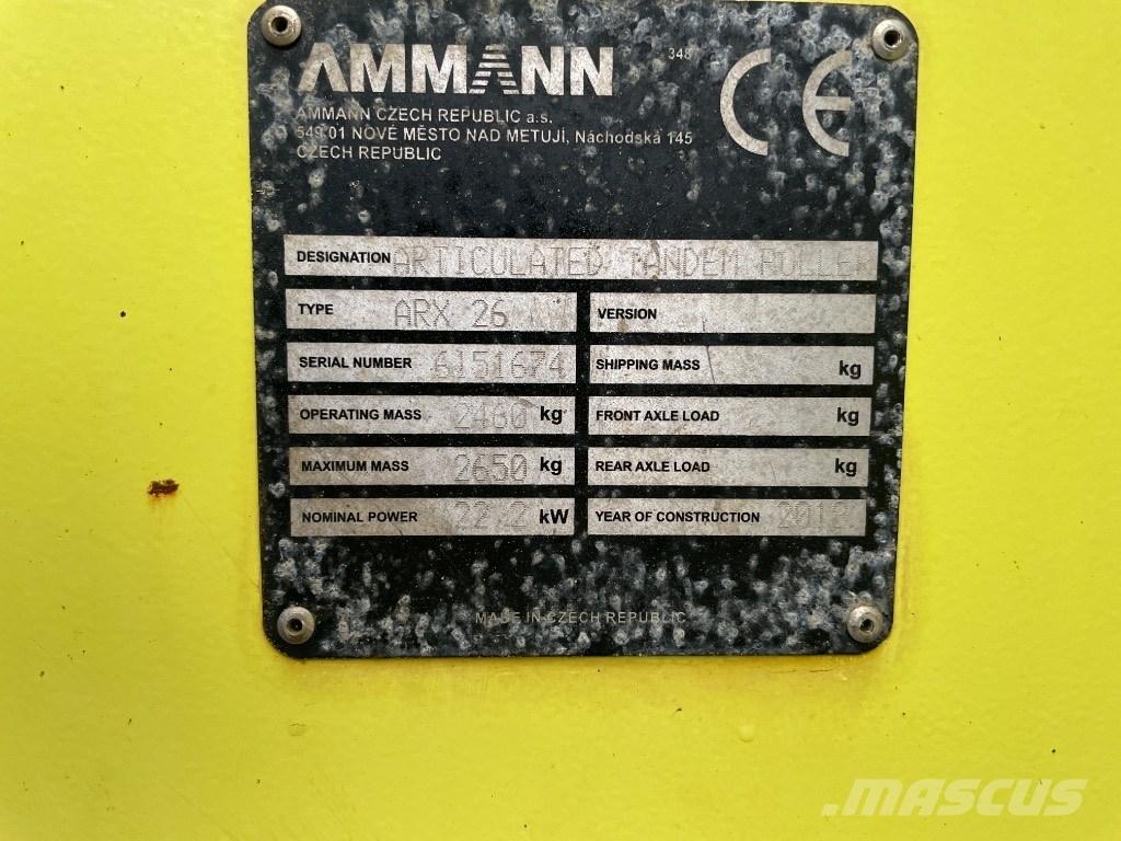 Ammann ARX 26 Twin drum rollers