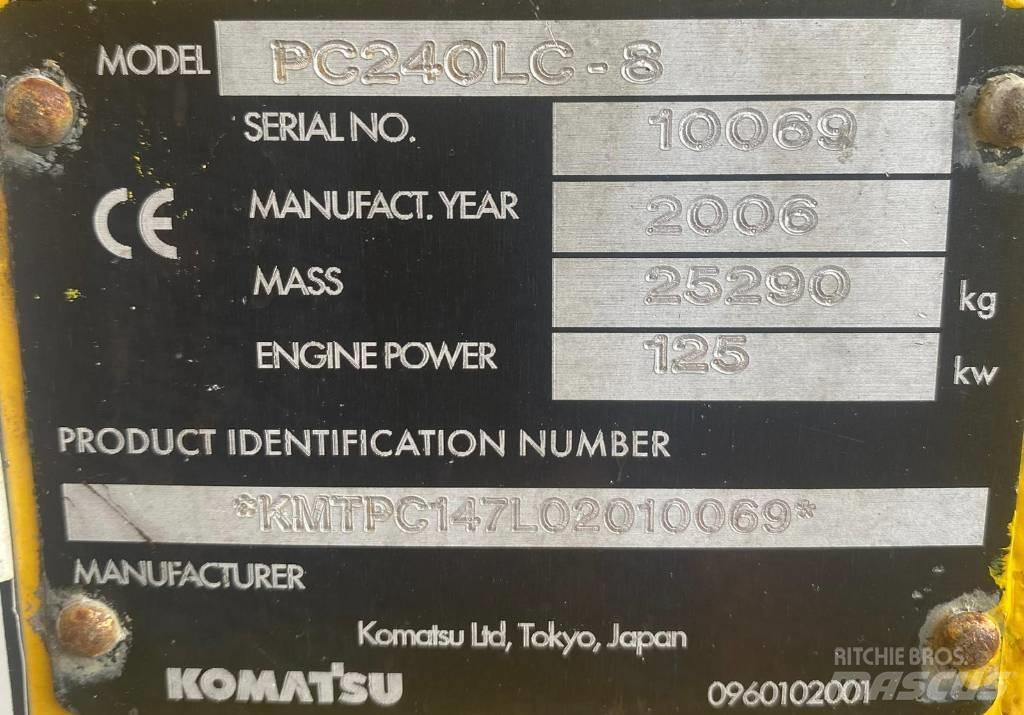 Komatsu PC 240 LC-8 Crawler excavators