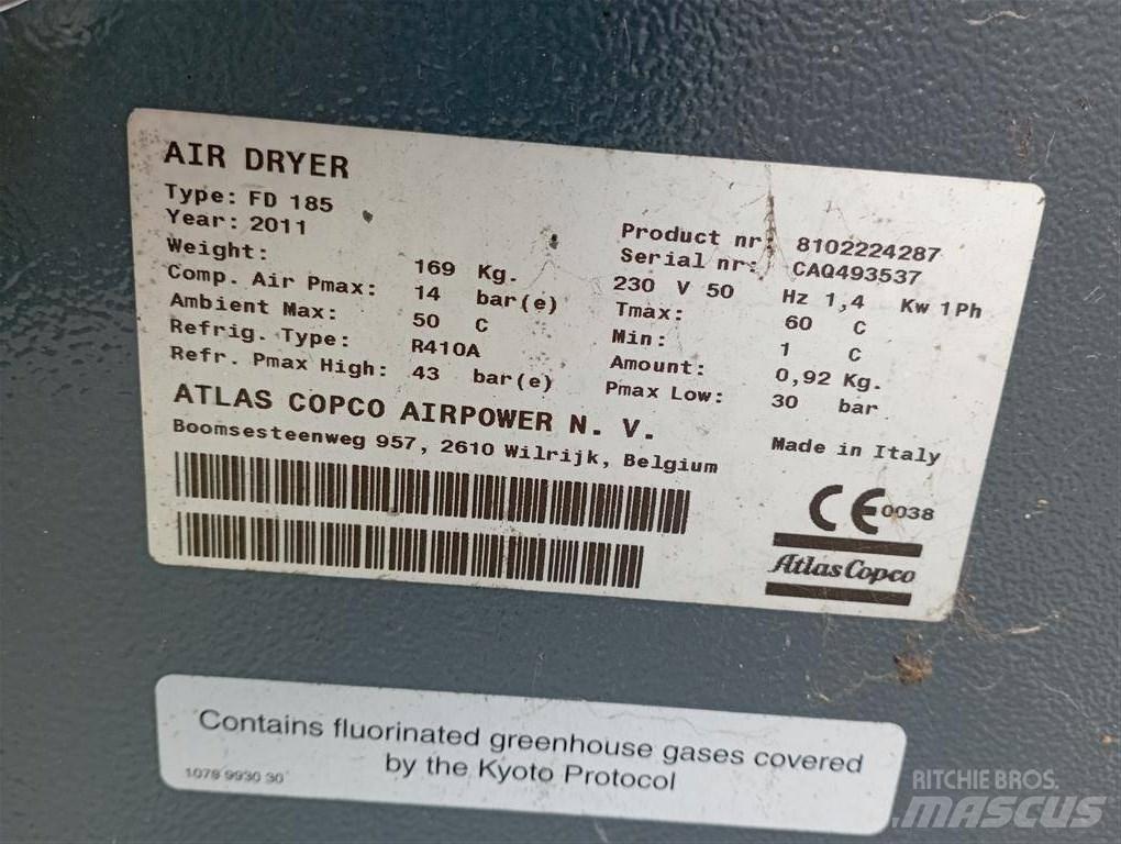 Atlas Copco FD185 Compressed air dryers