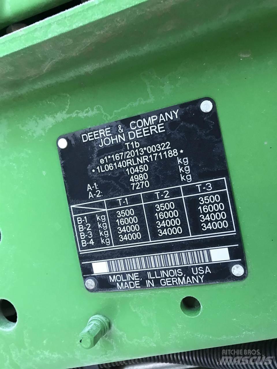 John Deere 6R 140 Tractors