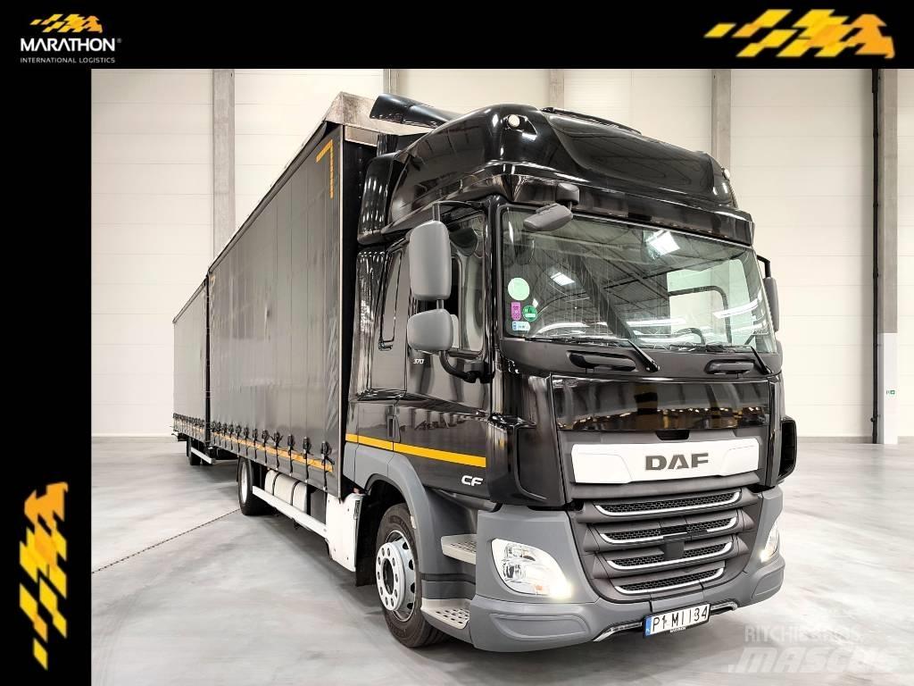 DAF CF 370 FA Curtain sider trucks