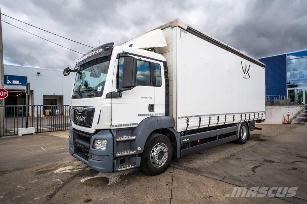MAN TGS 18.400 BL Curtain sider trucks