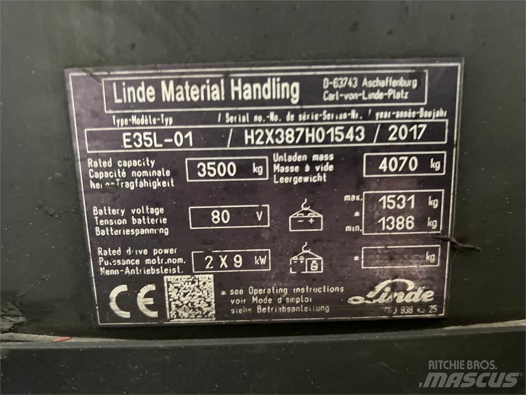 Linde E35L-01 Electric forklift trucks