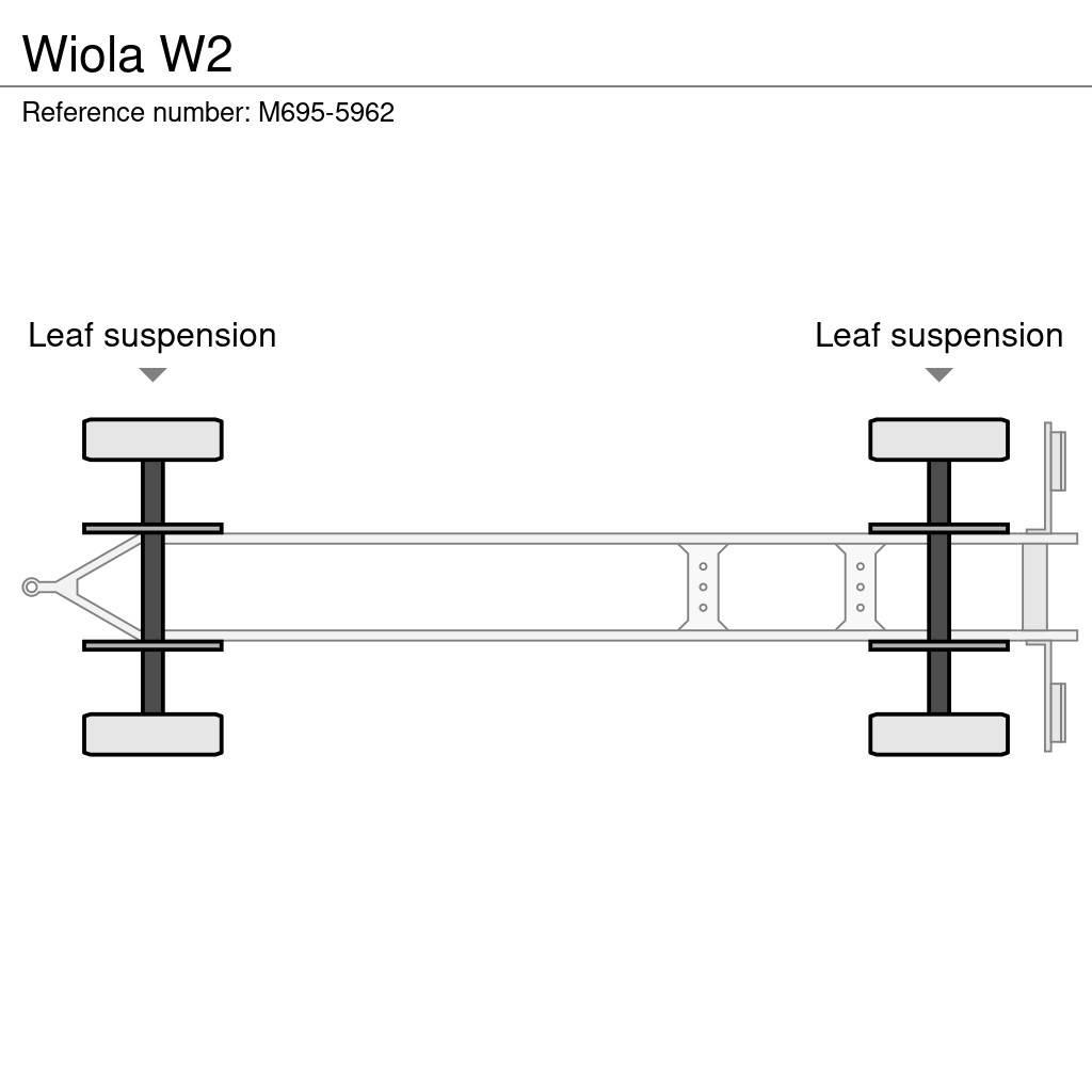 Wiola W2 Flatbed/Dropside trailers