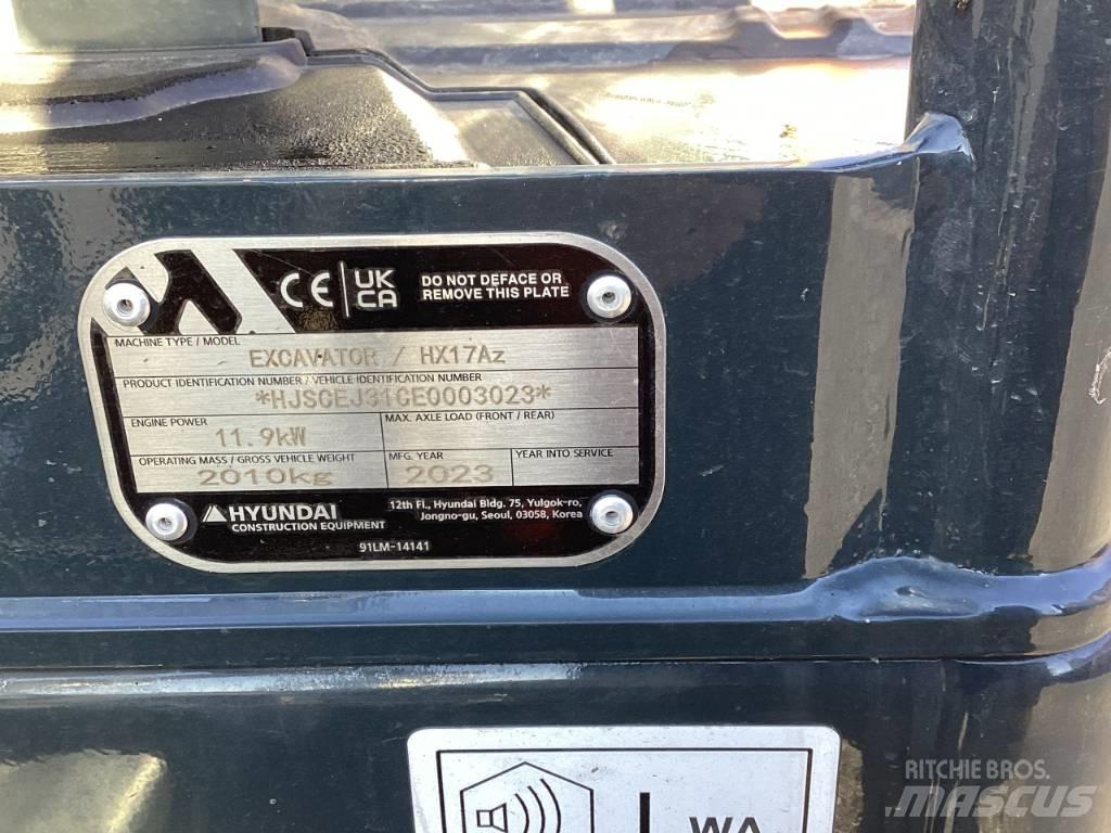 Hyundai HX17Az Mini excavators < 7t (Mini diggers)