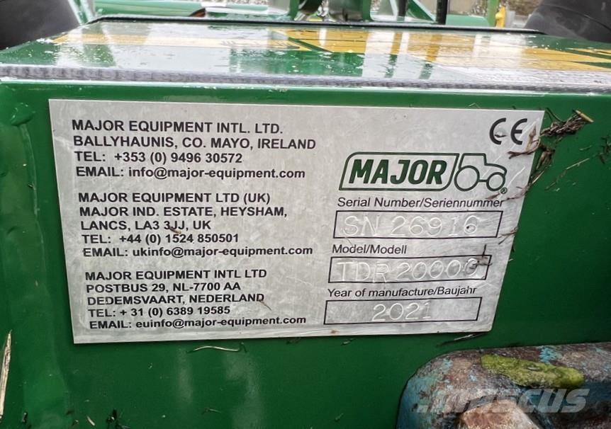 Major TDR20000 Pasture mowers and toppers
