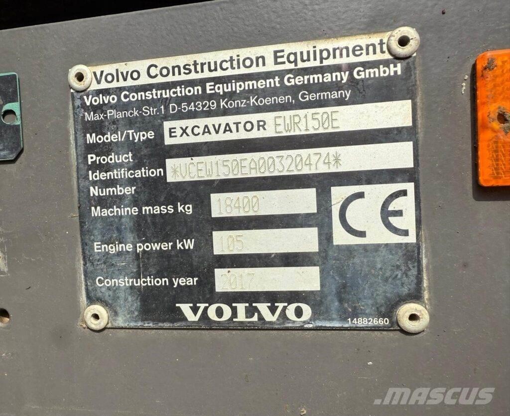 Volvo EWR150E Wheeled excavators