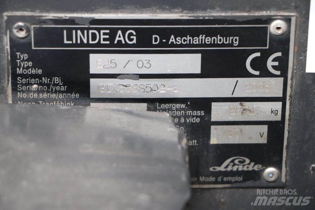 Linde E25S/03 Electric forklift trucks