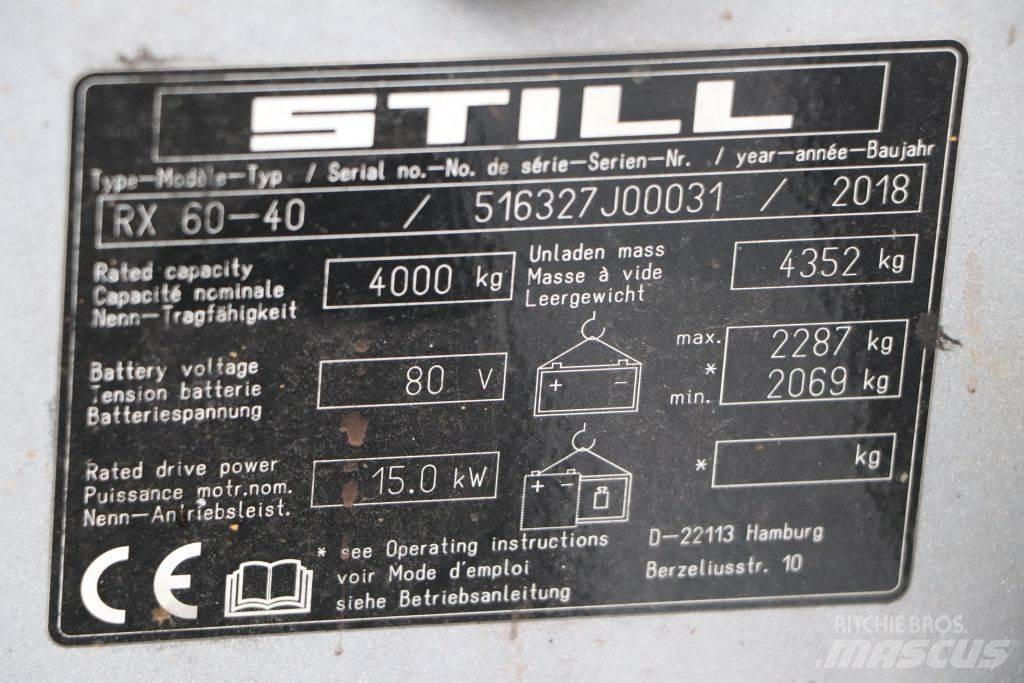 Still RX60-40 Electric forklift trucks