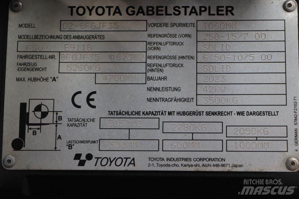 Toyota 02-8FGJF35 LPG trucks
