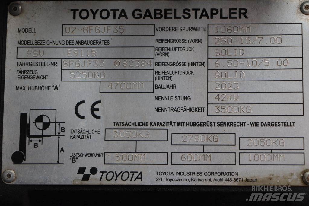 Toyota 02-8FGJF35 LPG trucks