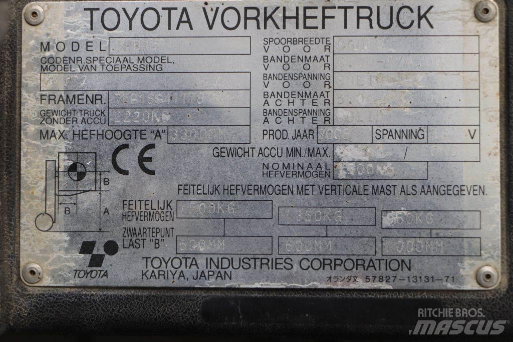 Toyota 7FB15 Electric forklift trucks