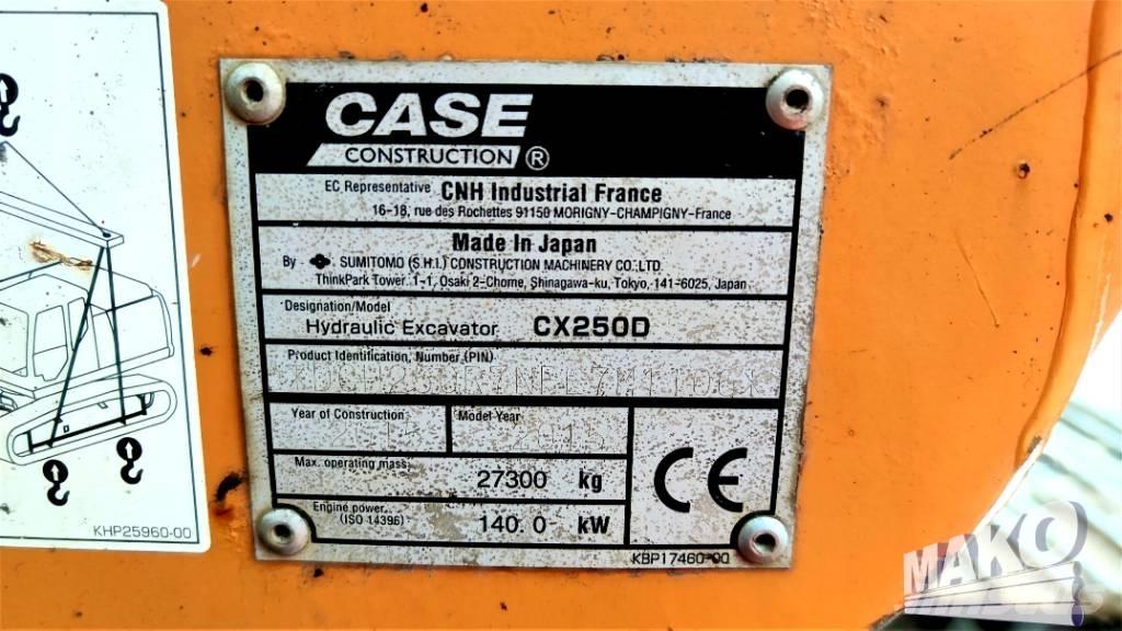 CASE CX 250 D Crawler excavators
