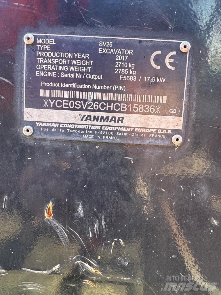 Yanmar SV 26 Mini excavators < 7t (Mini diggers)