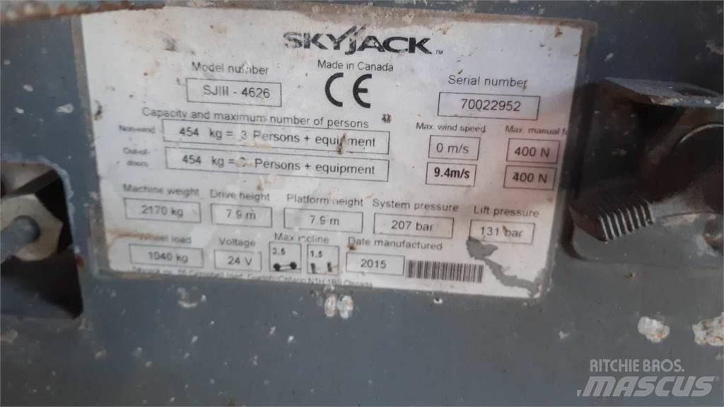 SkyJack SJIII4626 Scissor lifts