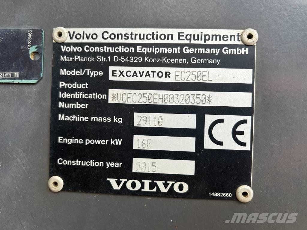 Volvo EC 250 EL Crawler excavators