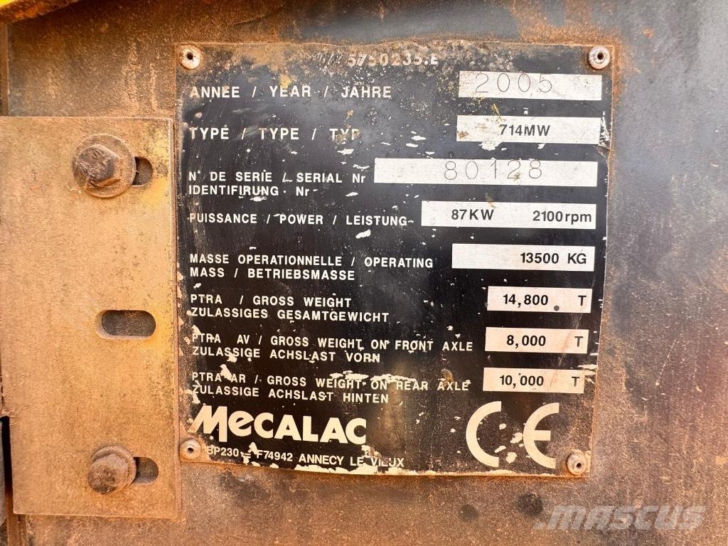 Mecalac 714 MW Wheeled excavators
