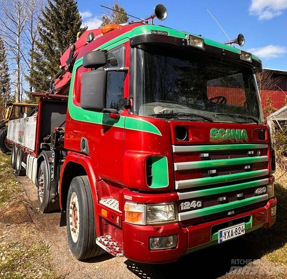 Scania P 124 GB Truck mounted cranes
