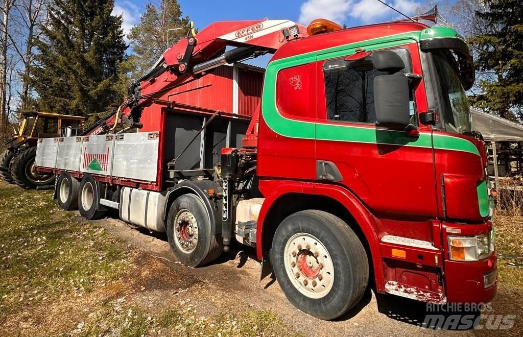 Scania P 124 GB Truck mounted cranes