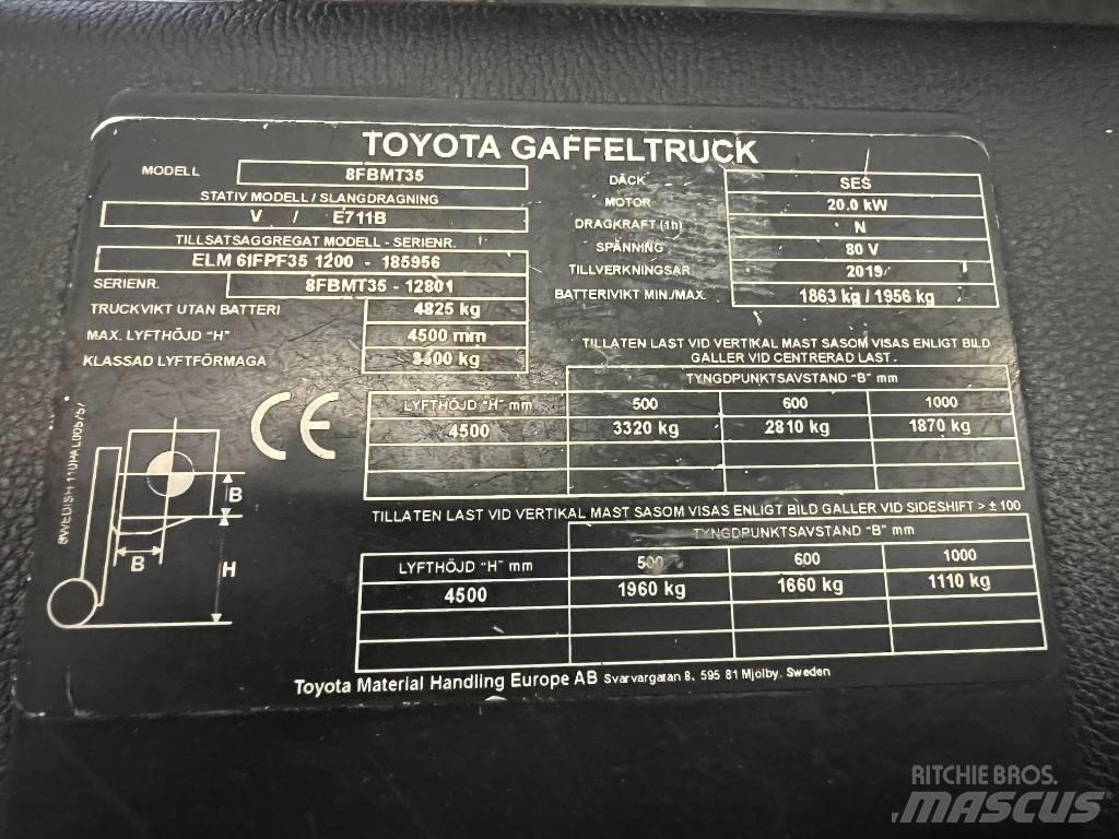 Toyota 8 FBMT 35 Electric forklift trucks