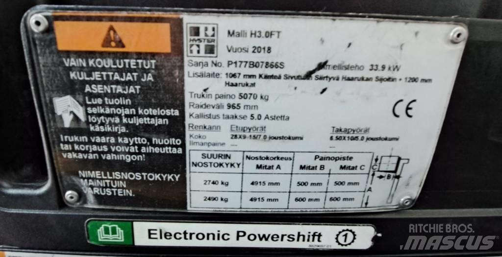 Hyster H3.0FT Diesel trucks