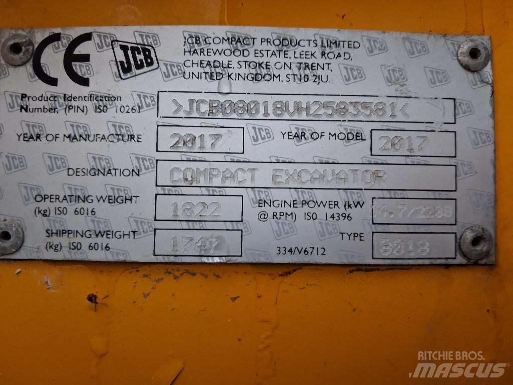 JCB 8018 CTS Mini excavators < 7t (Mini diggers)