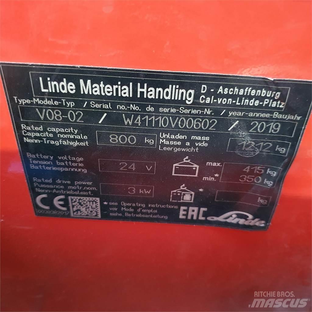 Linde V08-02 Medium lift order picker