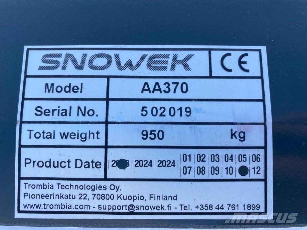 Snowek AA 370 Snow blades and plows
