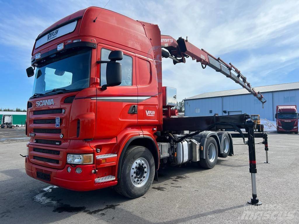 Scania R 580 Truck mounted cranes