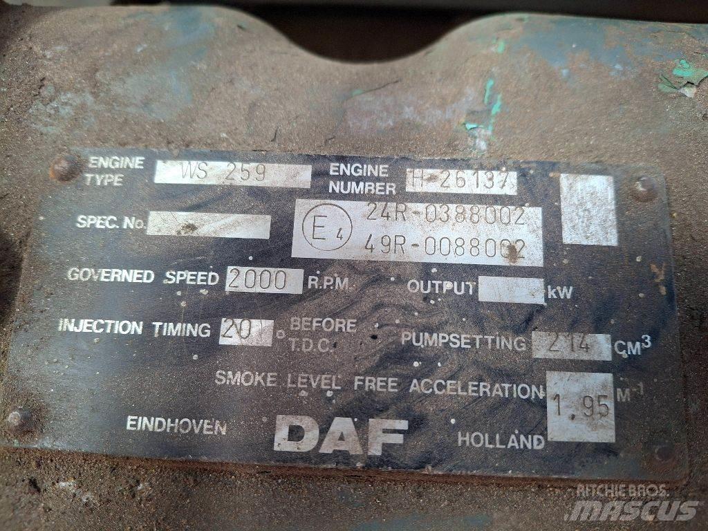 DAF WS259 Engines