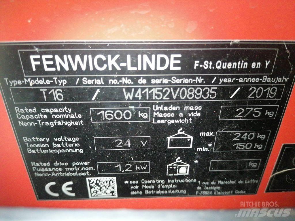 Linde T16L Low lifter