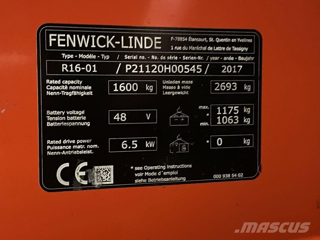 Linde R16 Reach truck