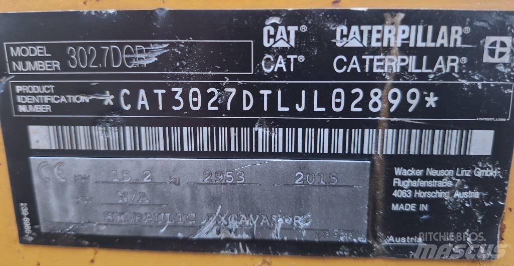 CAT 302.7 D CR Mini excavators < 7t (Mini diggers)