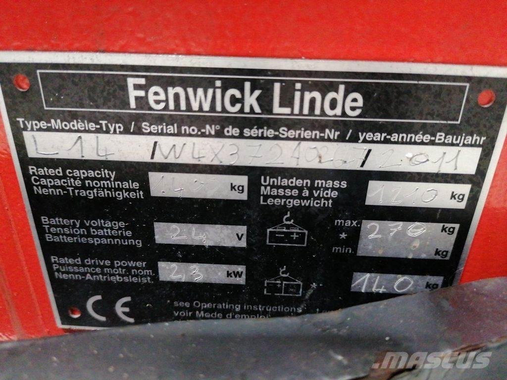 Linde L14 Pedestrian stacker