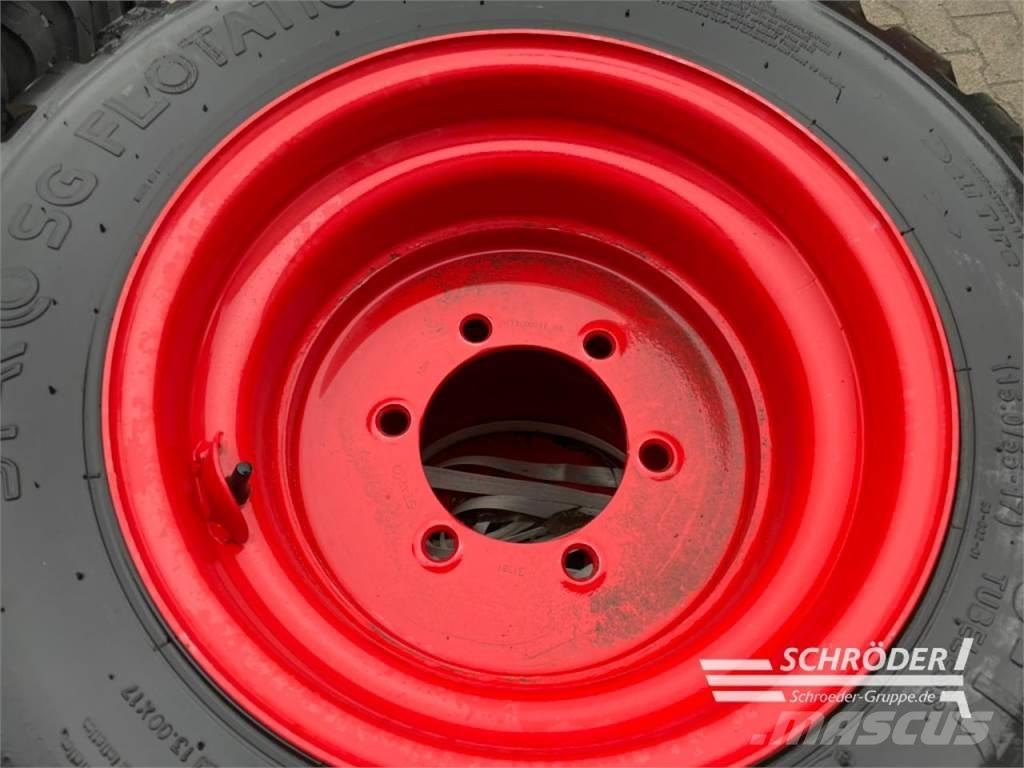  2X 380/55-17 Dual wheels