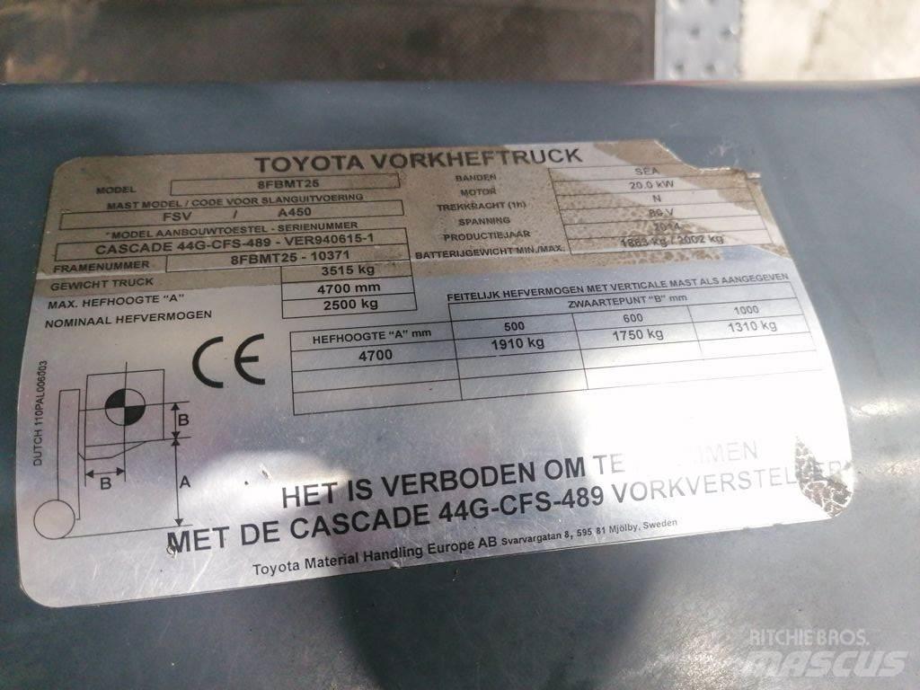 Toyota 8FBMT25 Electric forklift trucks