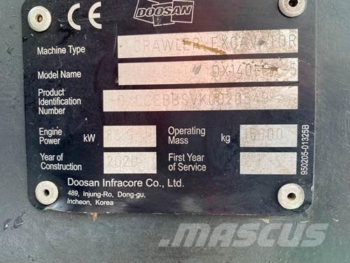 Doosan DX140LCR-5 Crawler excavators