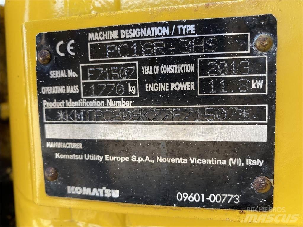 Komatsu PC16R-3 Wheeled excavators
