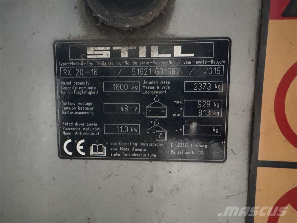 Still RX20-16 Electric forklift trucks