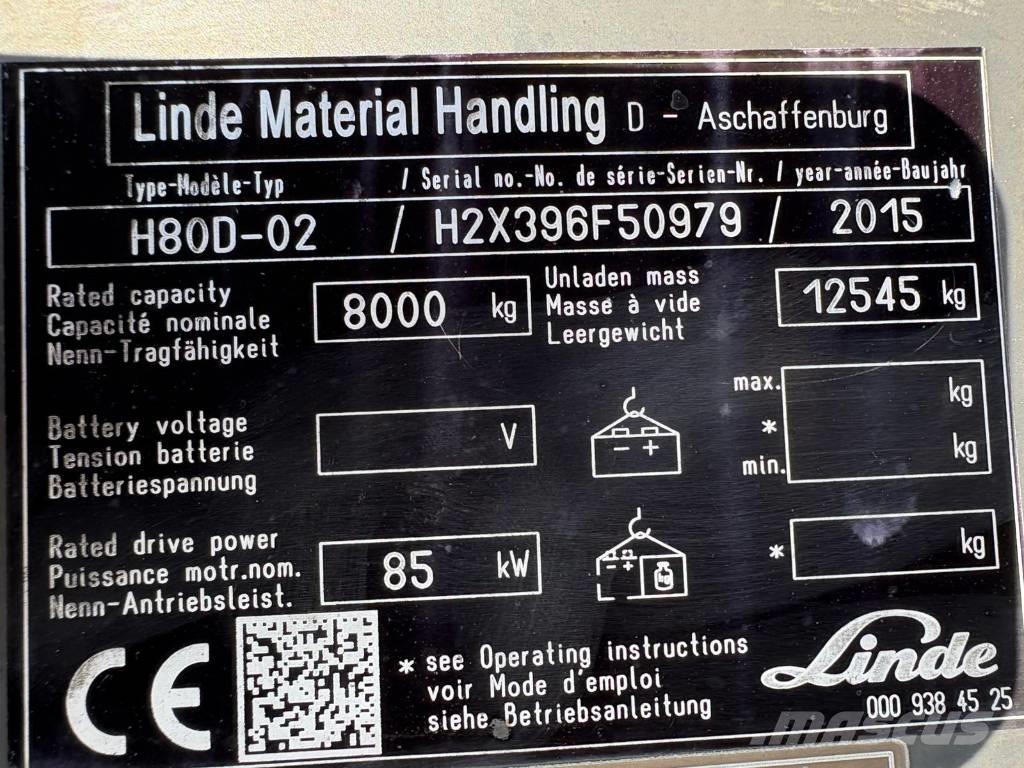 Linde H 80 D Diesel trucks