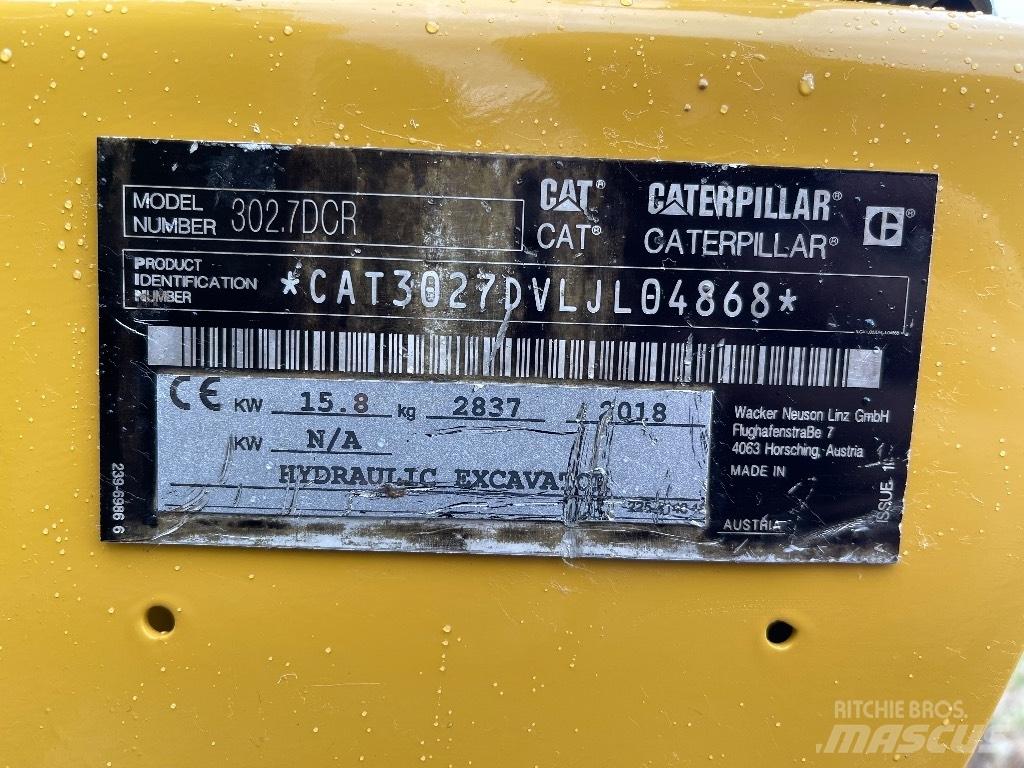 CAT 302.7D CR Mini excavators < 7t (Mini diggers)