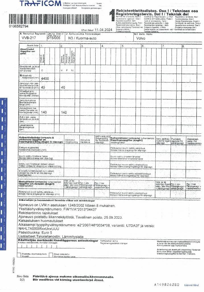 Volvo FL 240 Box trucks