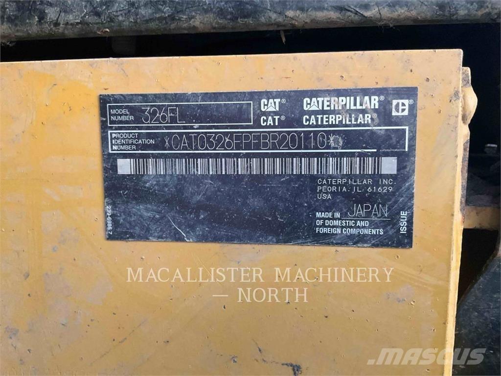 CAT 326FL PTQ Crawler excavators