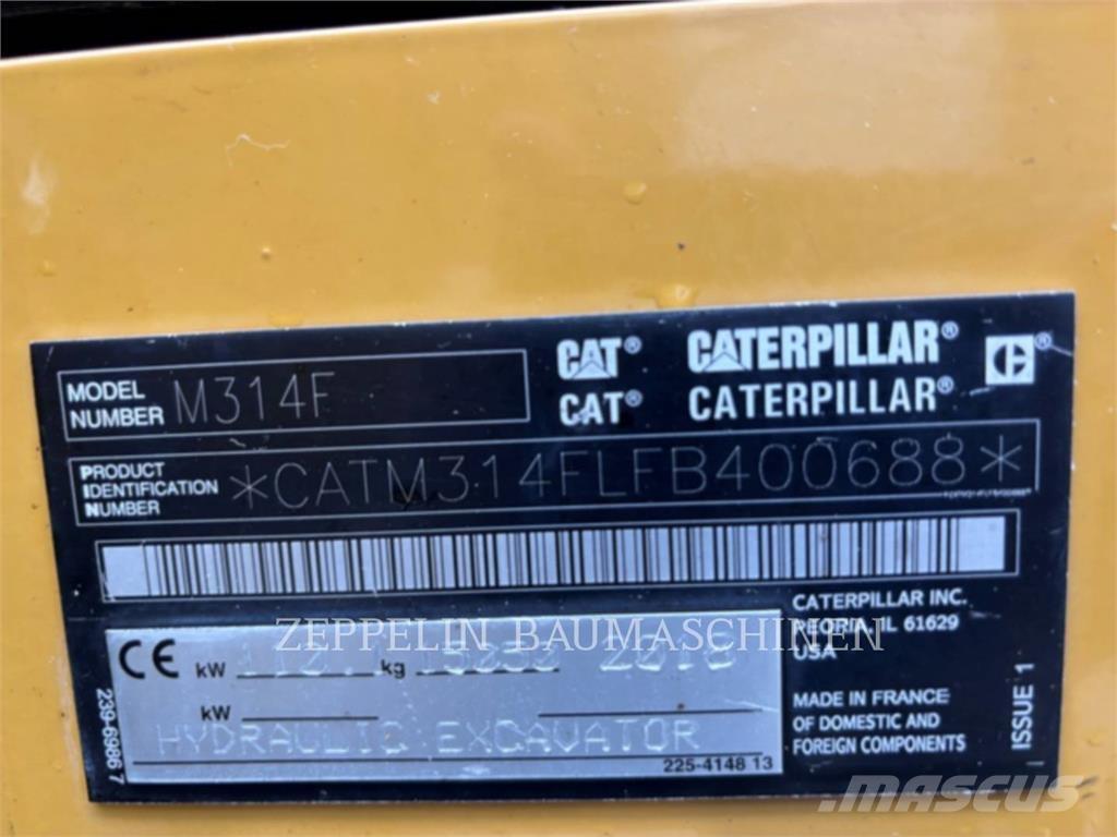 CAT M314F Wheeled excavators